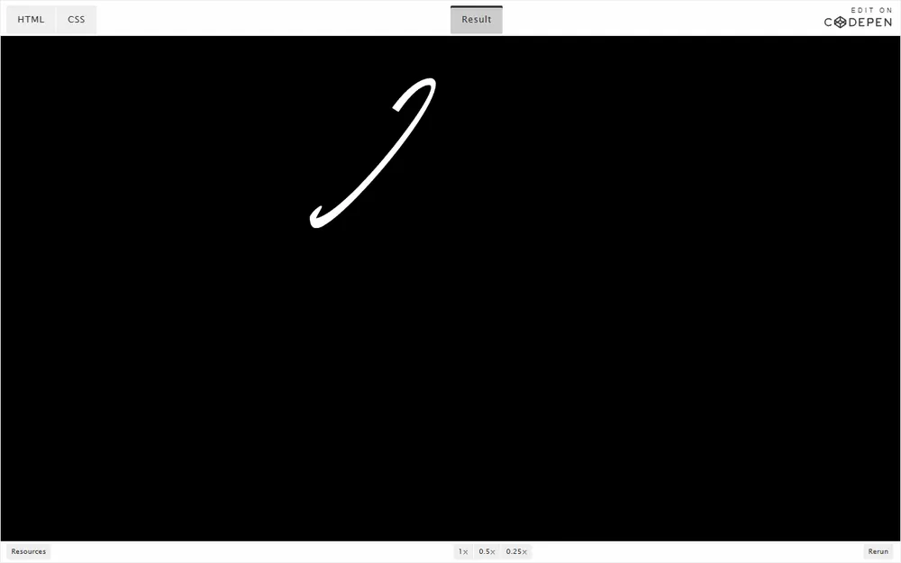 CodePen handschrift-animatie van marinamcpeak