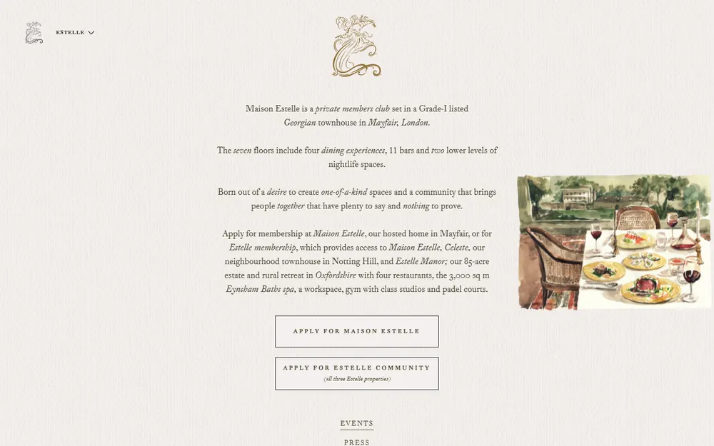 Maison Estelle, Mayfair